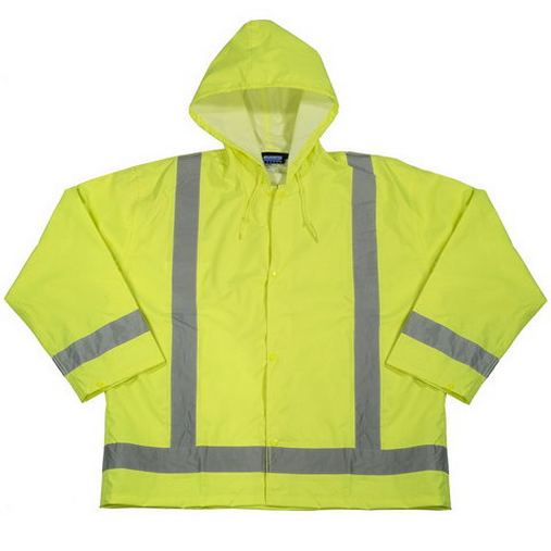 Custom Logo  ERB Class 3 Over-Sized Safety Rain Jacket - S373 